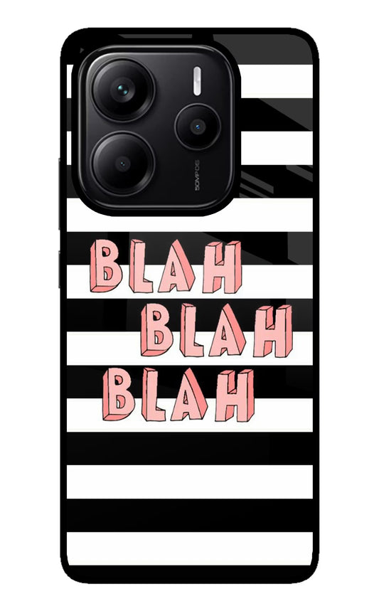 Blah Blah Blah Redmi Note 14 5G Glass Case