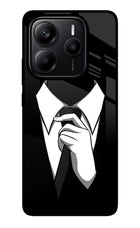 Black Tie Redmi Note 14 5G Glass Case