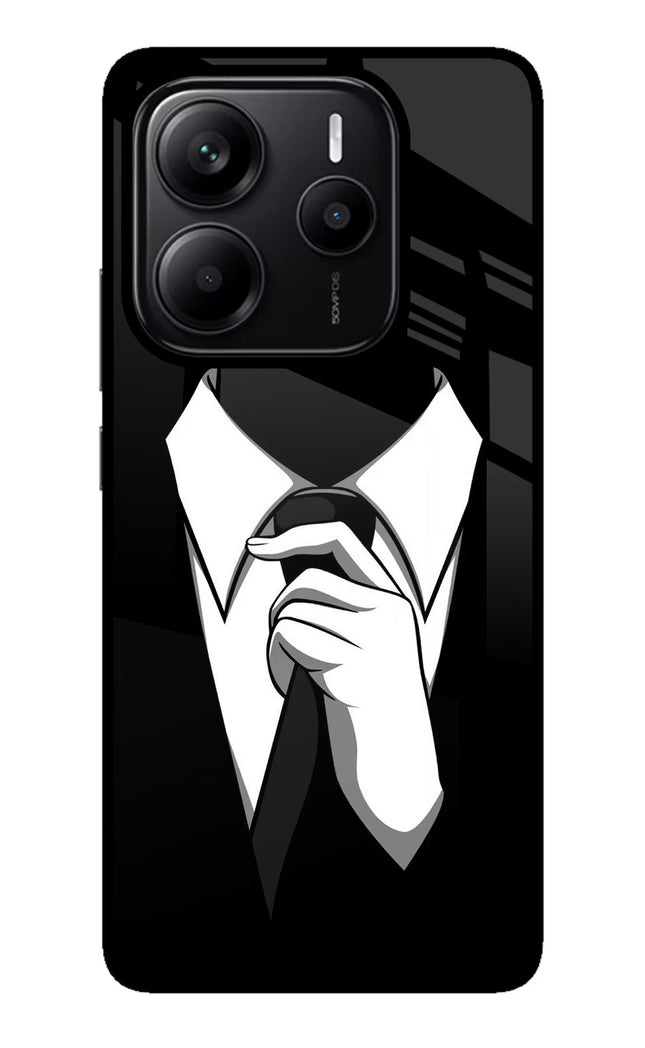 Black Tie Redmi Note 14 5G Glass Case