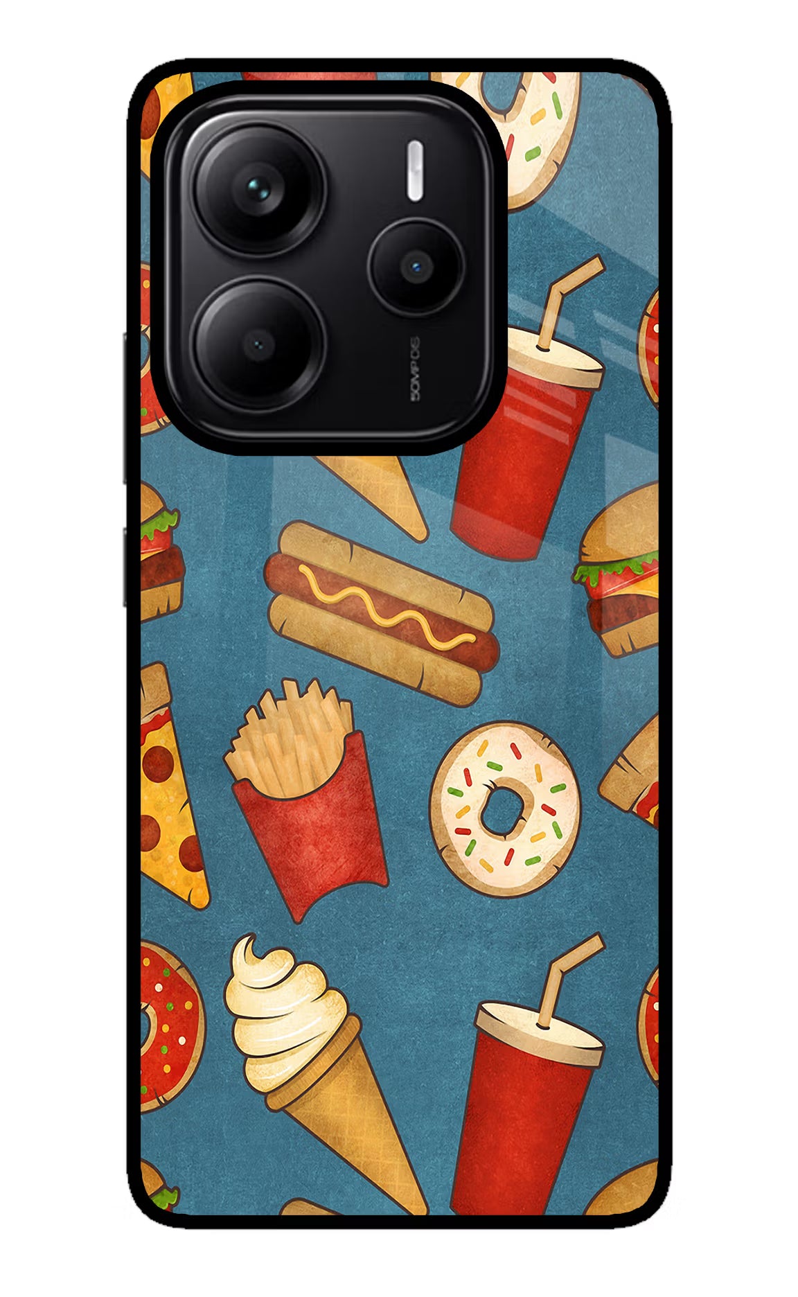 Foodie Redmi Note 14 5G Glass Case