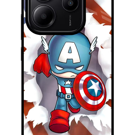 Captain America Redmi Note 14 5G Glass Case