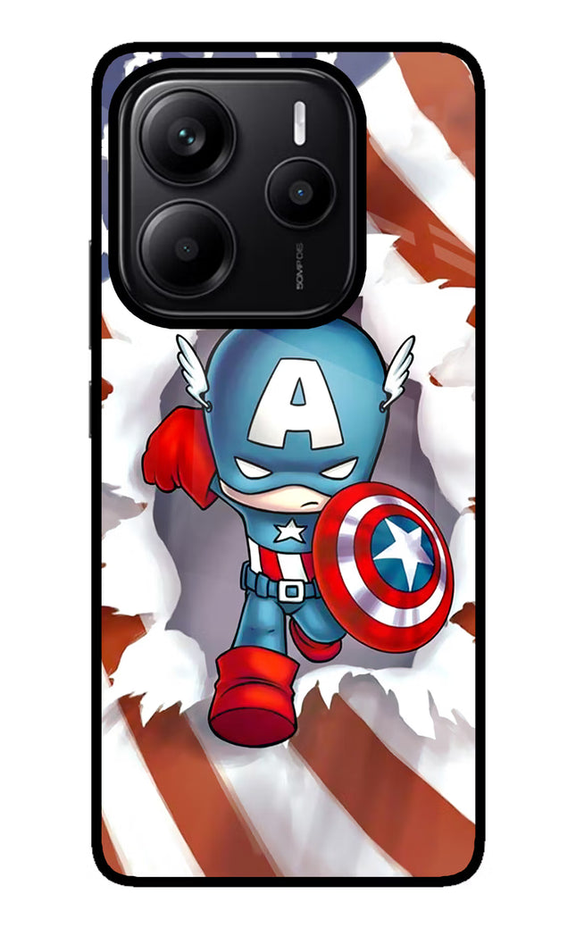 Captain America Redmi Note 14 5G Glass Case