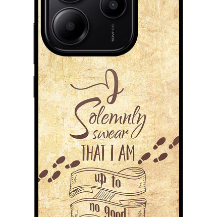 I Solemnly swear that i up to no good Redmi Note 14 5G Glass Case