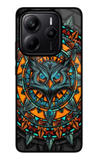 Angry Owl Art Redmi Note 14 5G Glass Case