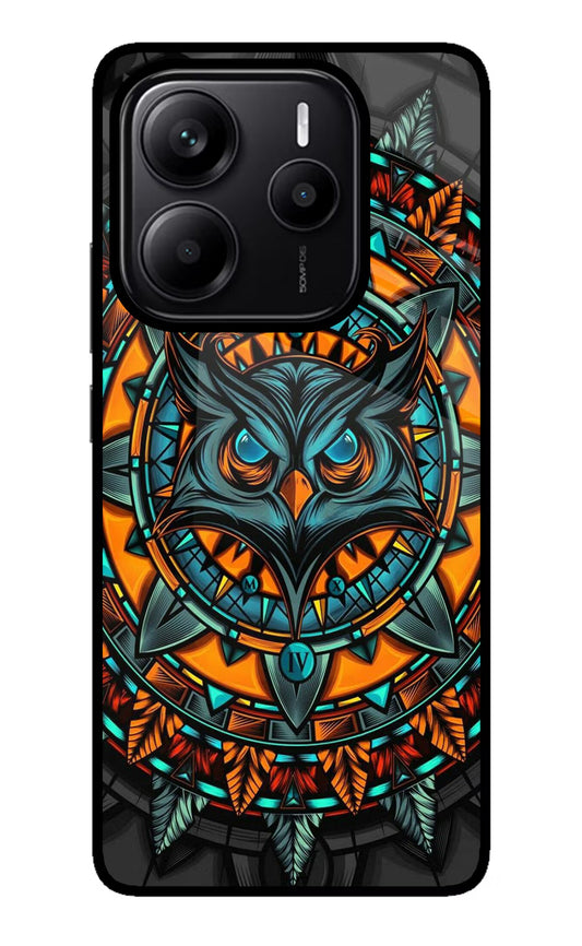 Angry Owl Art Redmi Note 14 5G Glass Case