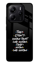 FRIENDS Dialogue Redmi Note 14 5G Glass Case