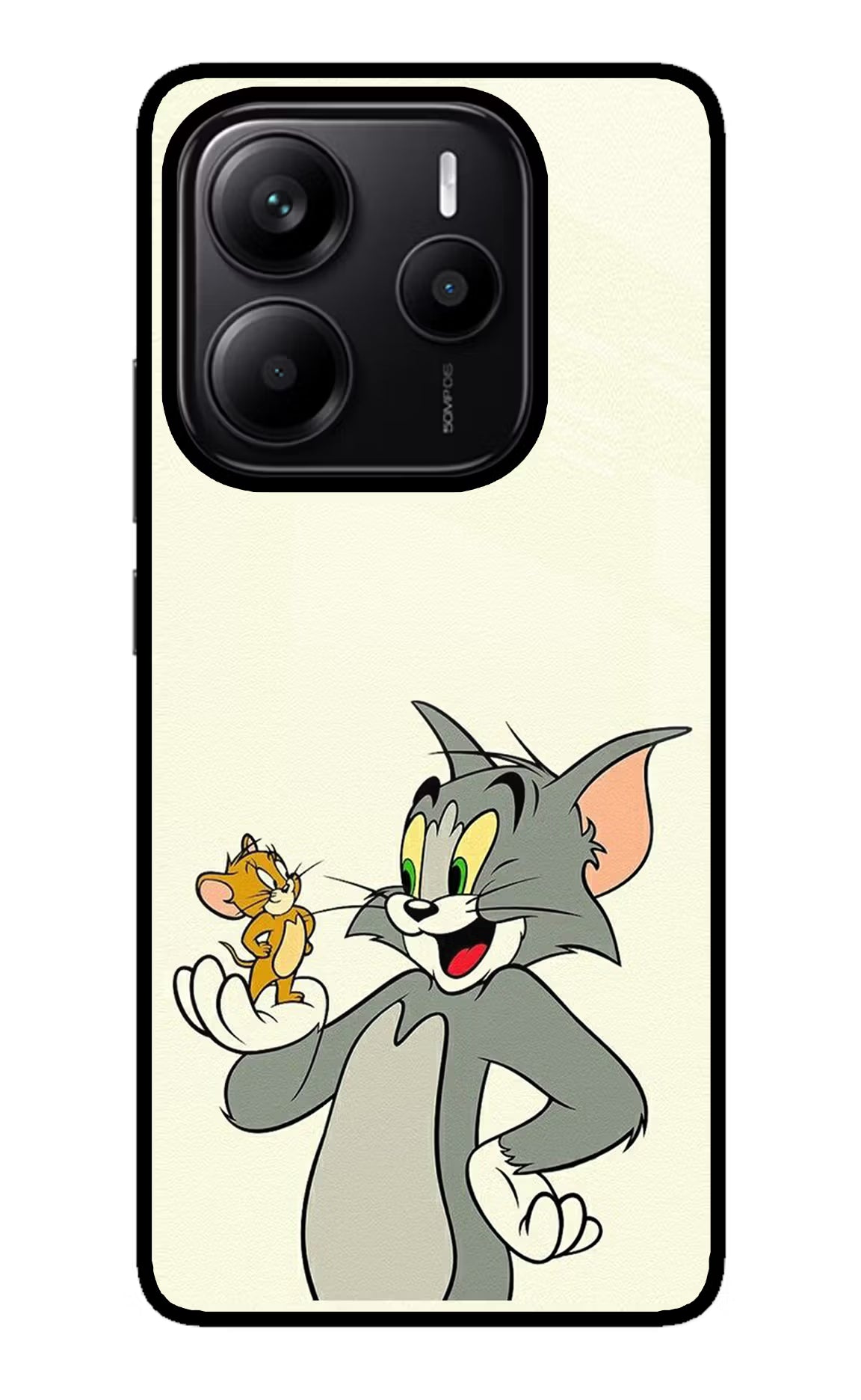 Tom & Jerry Redmi Note 14 5G Glass Case Back Cover by Casekaro