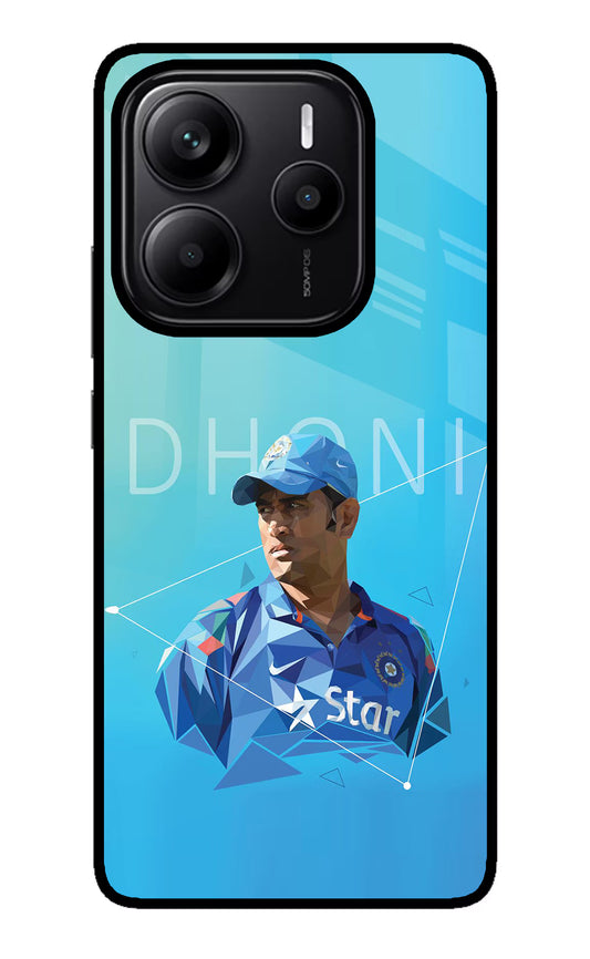 Dhoni Artwork Redmi Note 14 5G Glass Case