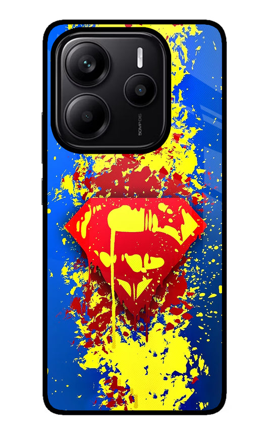 Superman logo Redmi Note 14 5G Glass Case