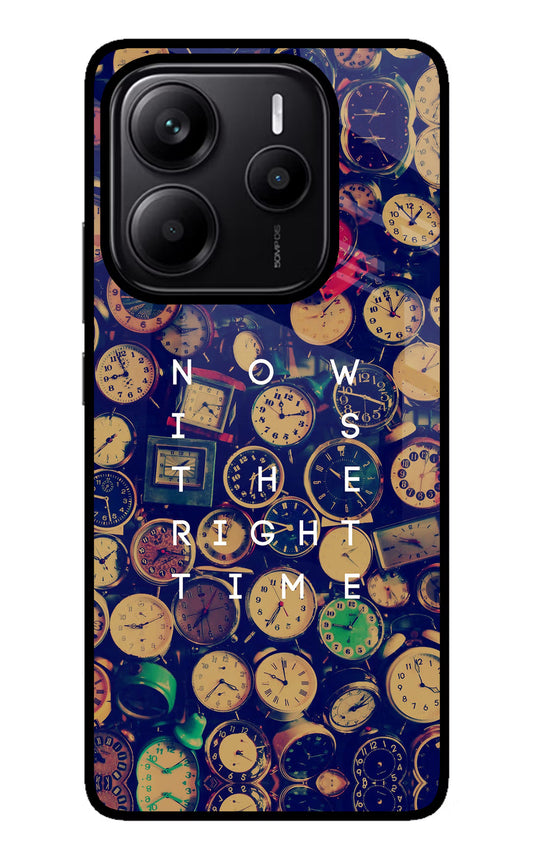 Now is the Right Time Quote Redmi Note 14 5G Glass Case