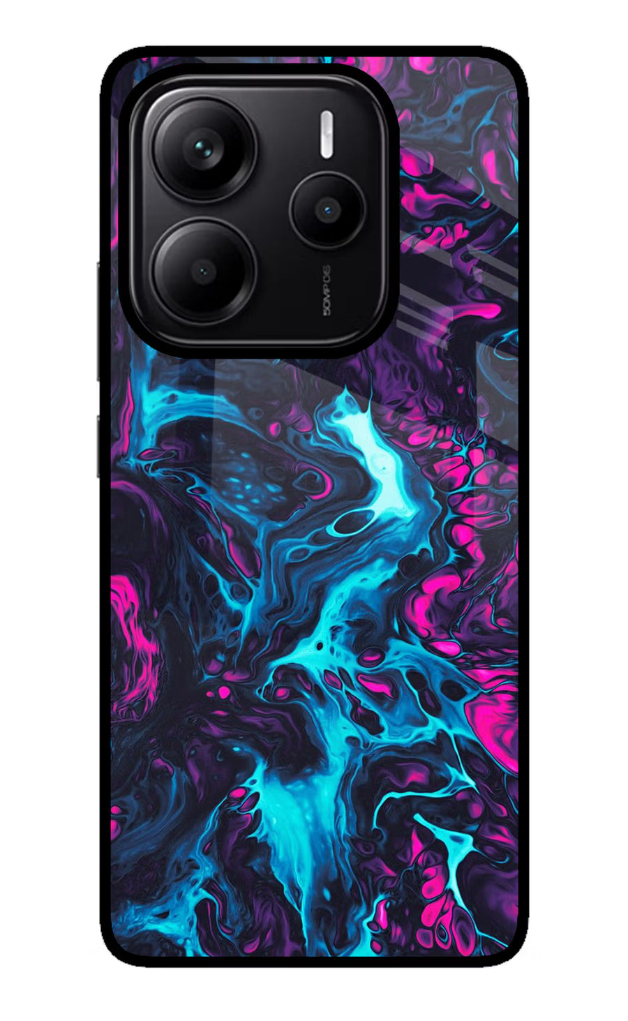 Abstract Redmi Note 14 5G Back Cover, Metal case