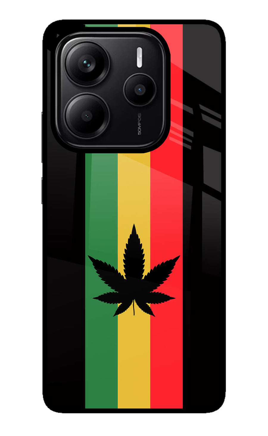 Weed Flag Redmi Note 14 5G Back Cover, Metal case