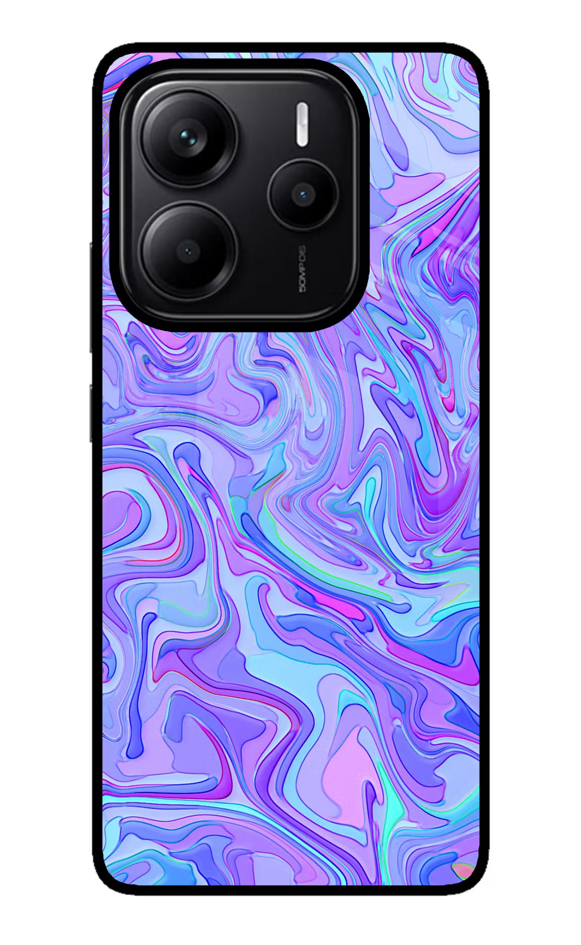 Glitter Redmi Note 14 5G Glass Case Back Cover by Casekaro