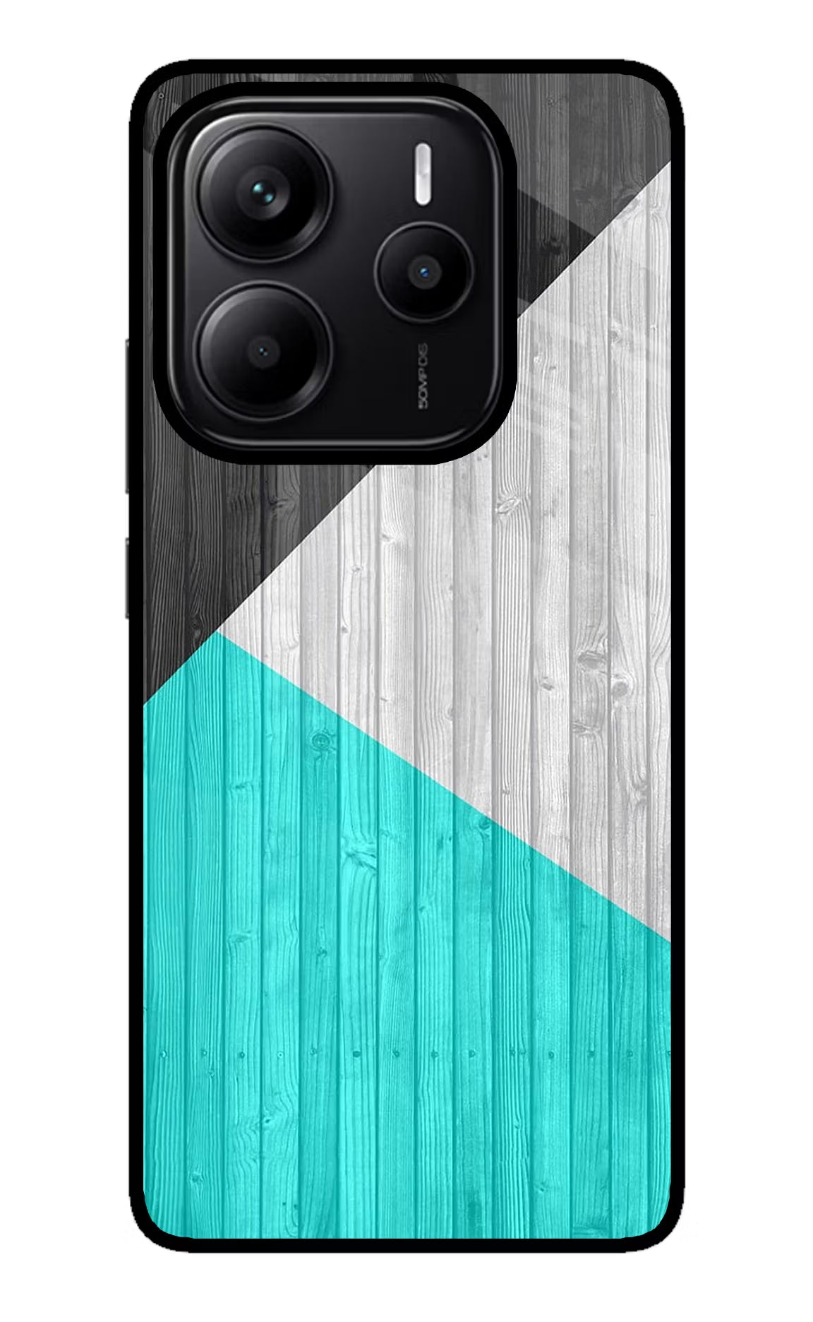 Wooden Abstract Redmi Note 14 5G Glass Case Back Cover by Casekaro