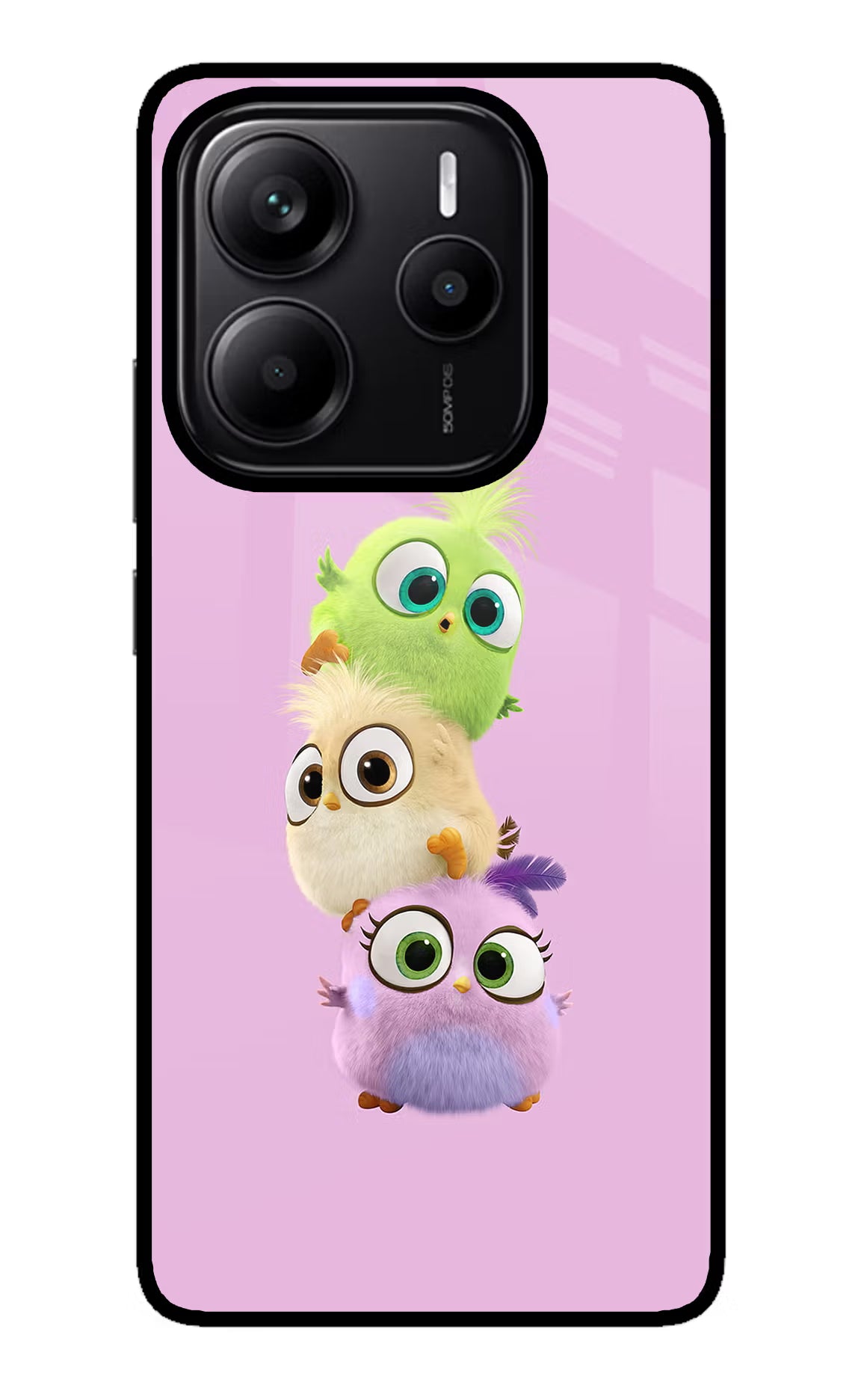 Cute Little Birds Redmi Note 14 5G Glass Case