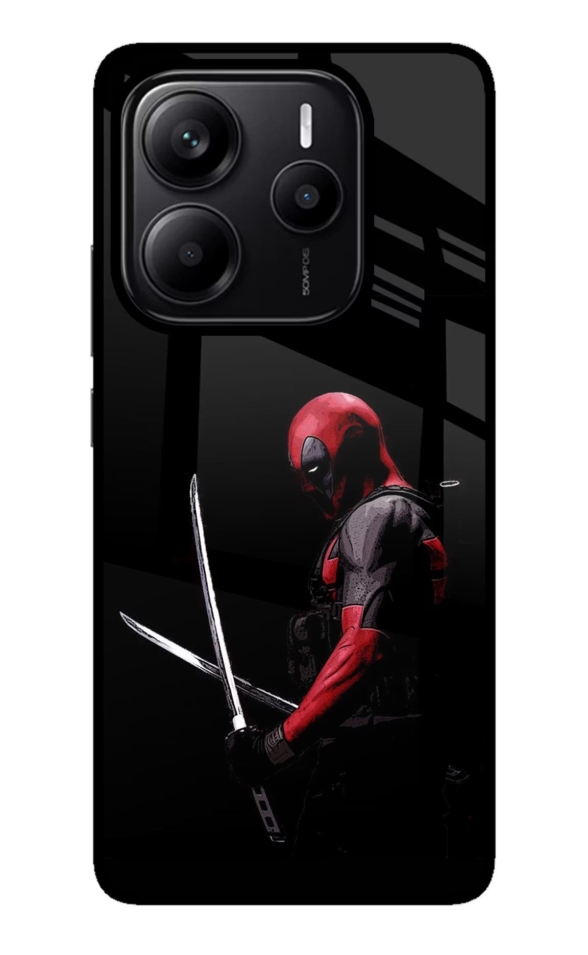 Deadpool Redmi Note 14 5G Glass Case