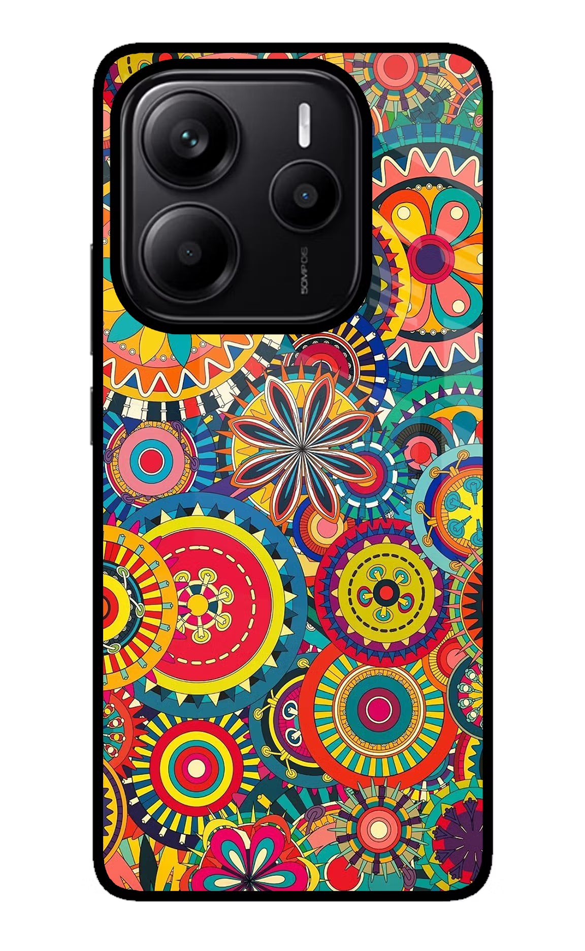 Gol Gol Art Redmi Note 14 5G Glass Case Back Cover by Casekaro