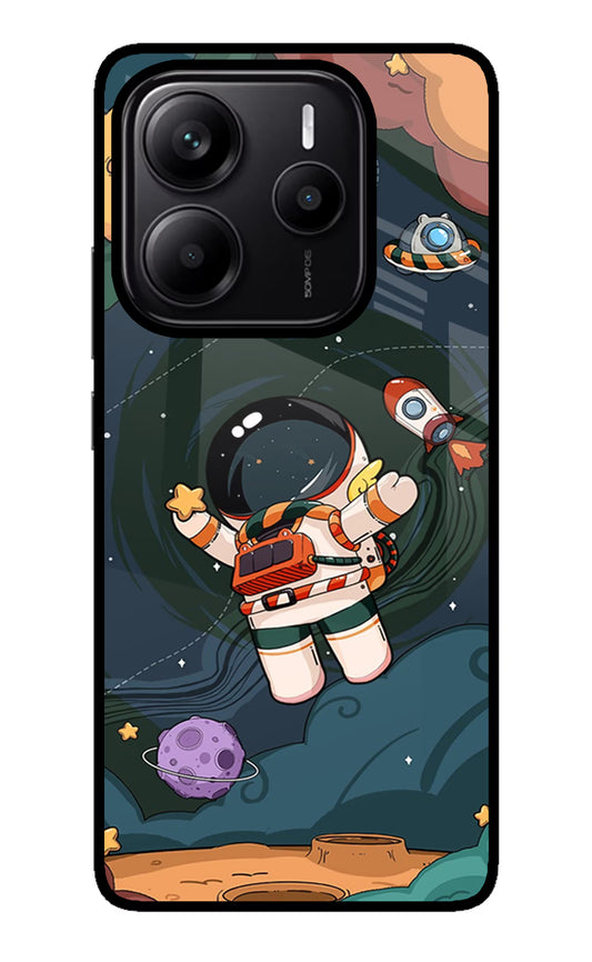 Cartoon Astronaut Redmi Note 14 5G Glass Case