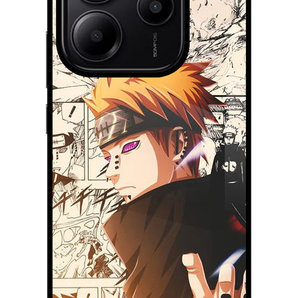 Pain Anime Redmi Note 14 5G Glass Case Back Cover by Casekaro