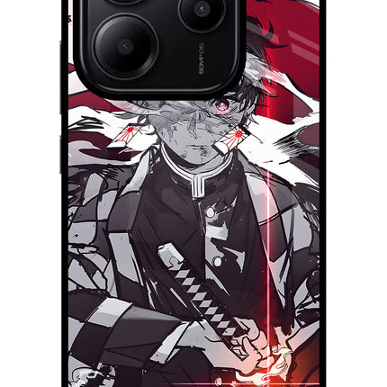 Demon Slayer Redmi Note 14 5G Glass Case
