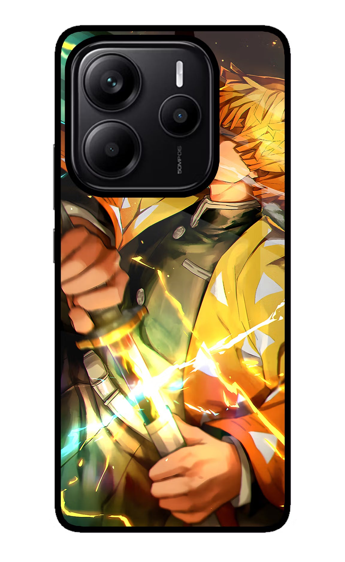 Demon Slayer Redmi Note 14 5G Glass Case Back Cover by Casekaro