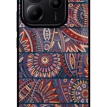 African Culture Design Redmi Note 14 5G Glass Case