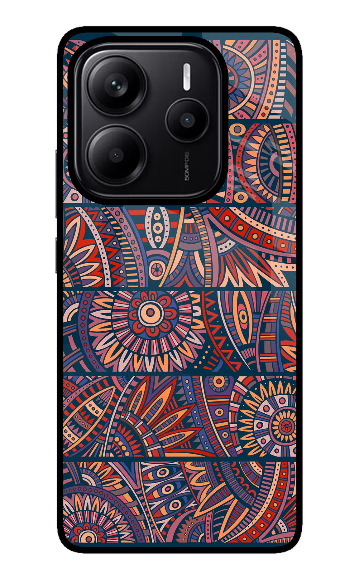 African Culture Design Redmi Note 14 5G Glass Case Back Cover by Casekaro