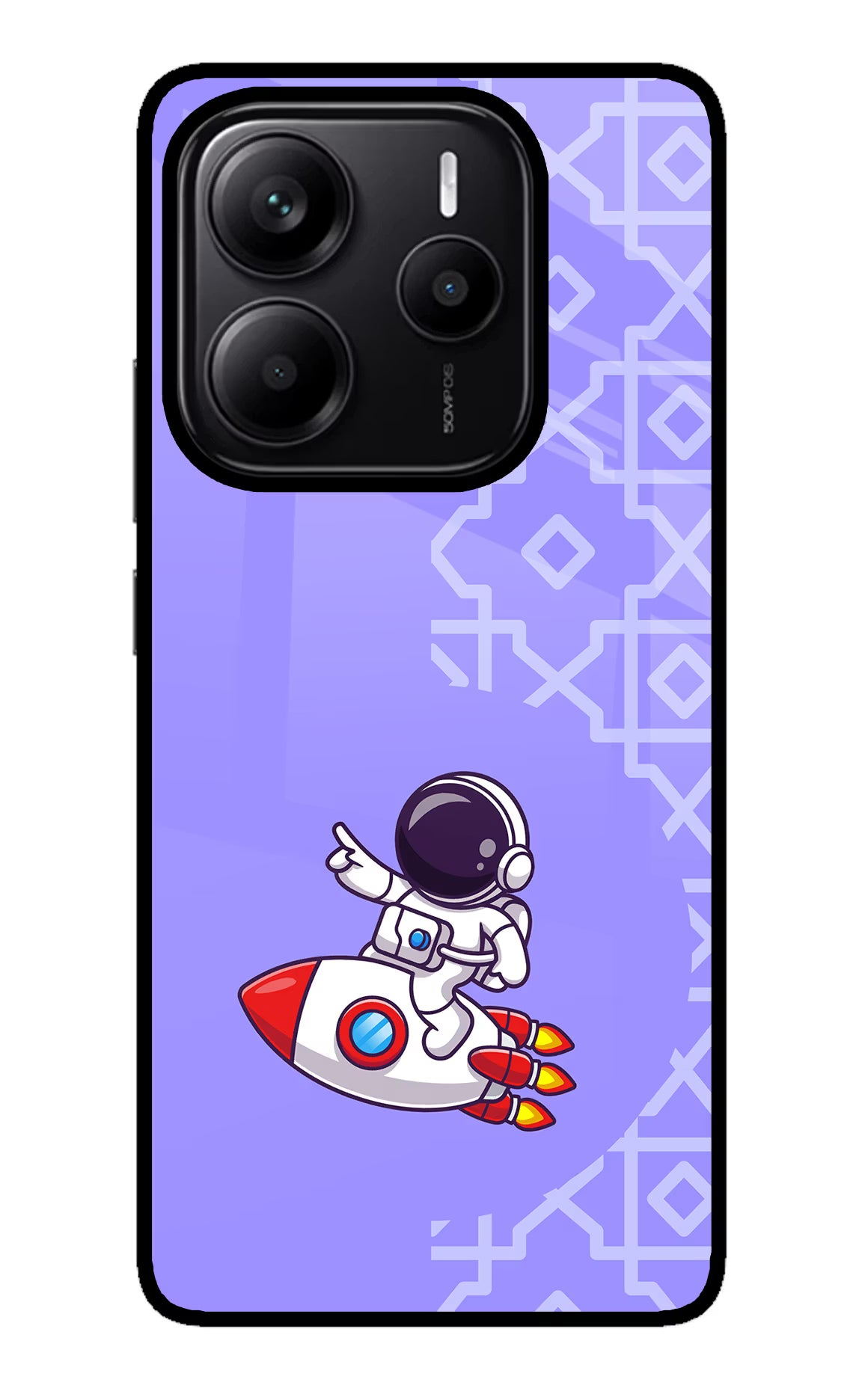 Cute Astronaut Redmi Note 14 5G Glass Case