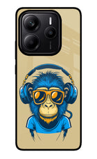 Monkey Headphone Redmi Note 14 5G Glass Case
