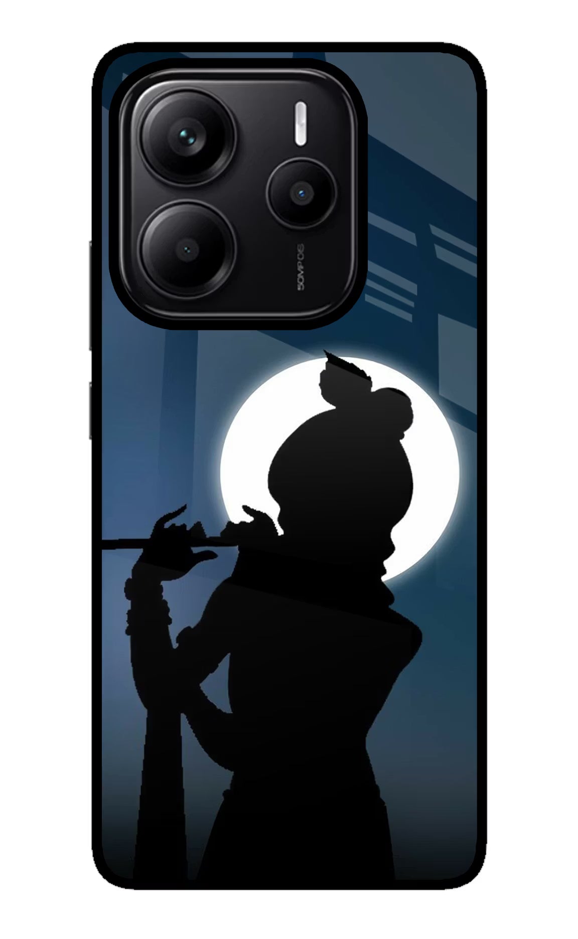 Shri Krishna Silhouette Redmi Note 14 5G Glass Case