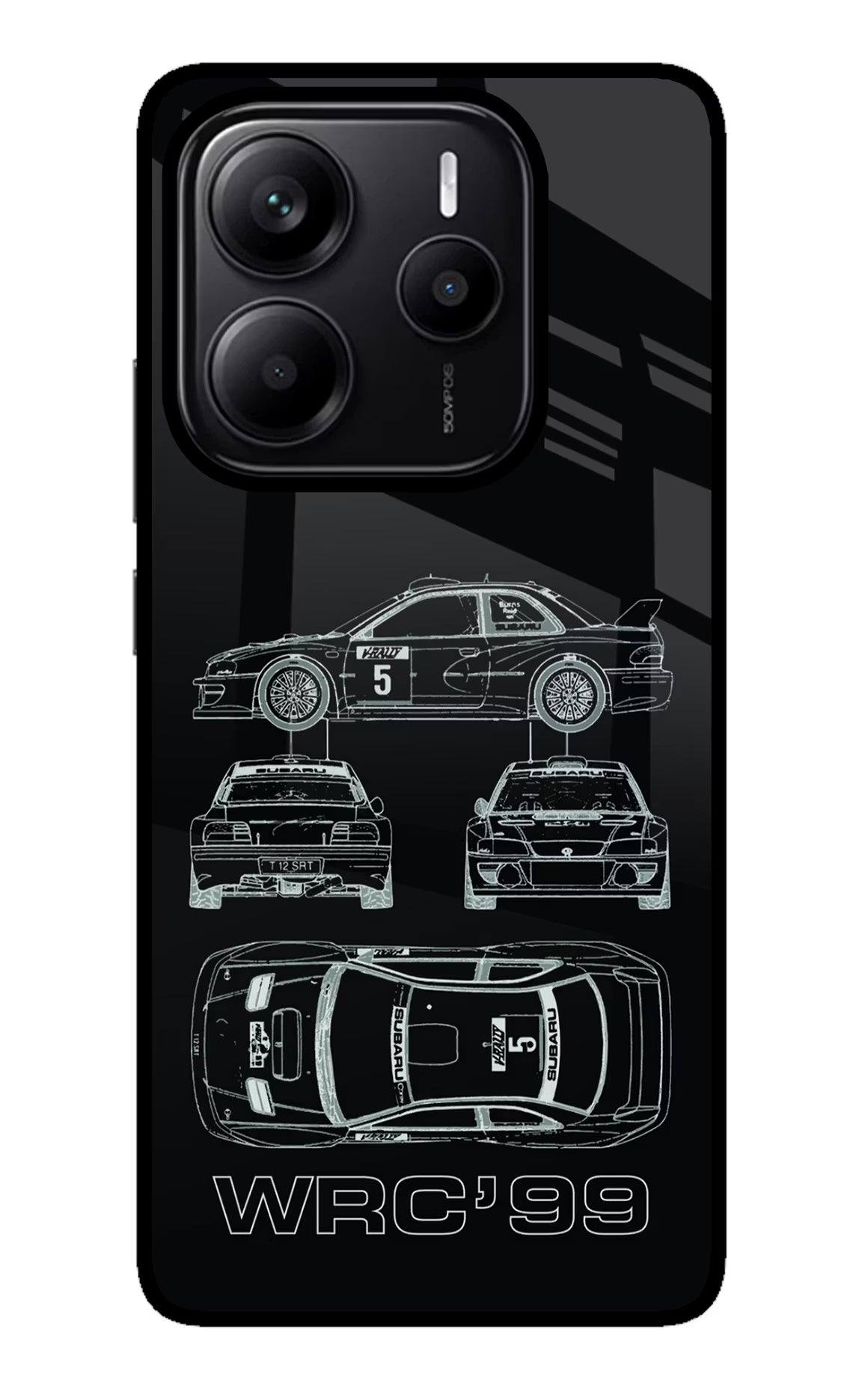 WRC'99 Redmi Note 14 5G Glass Case Back Cover by Casekaro