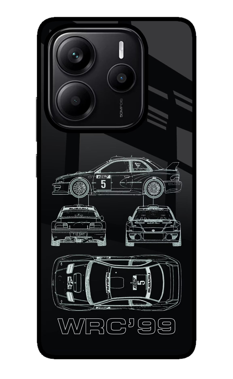 WRC'99 Redmi Note 14 5G Back Cover, Metal case