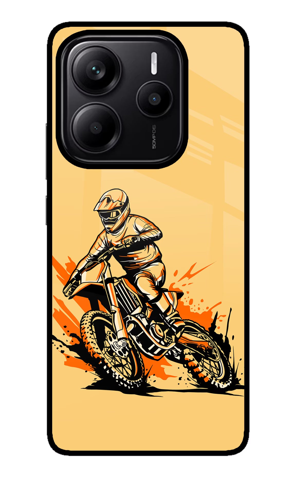Off-Road Fury Redmi Note 14 5G Glass Case Back Cover by Casekaro