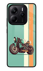 Striped Moto Drift Redmi Note 14 5G Glass Case