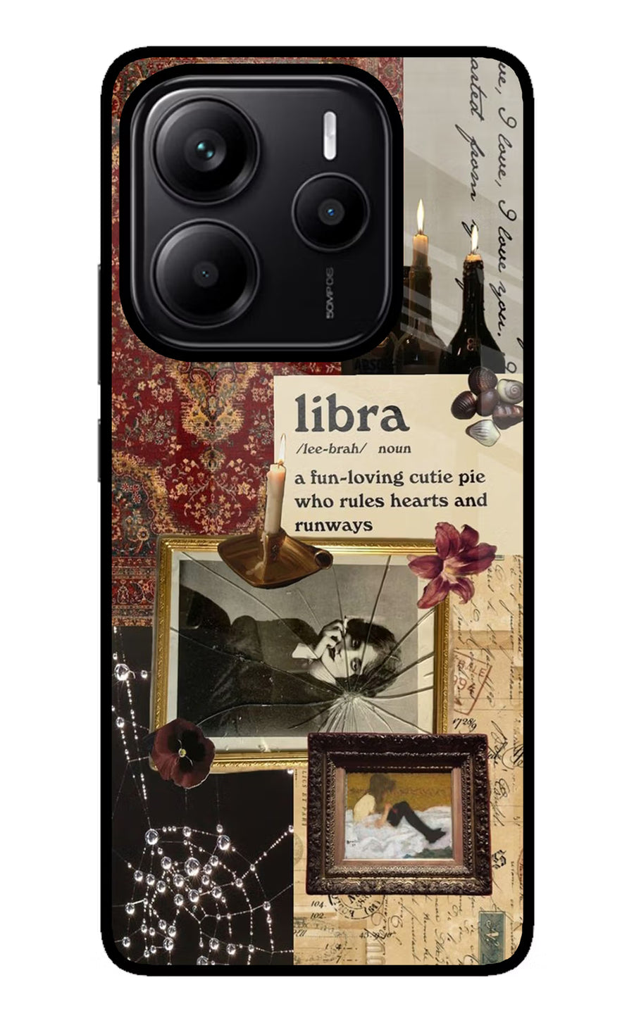 Libra Zodiac Redmi Note 14 5G Back Cover, Metal case