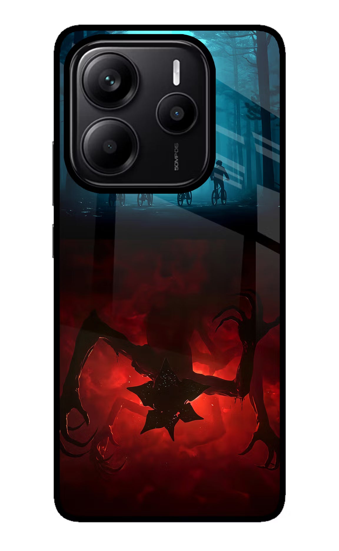 Ordinary Things Downside Up Redmi Note 14 5G Glass Case Back Cover by Casekaro