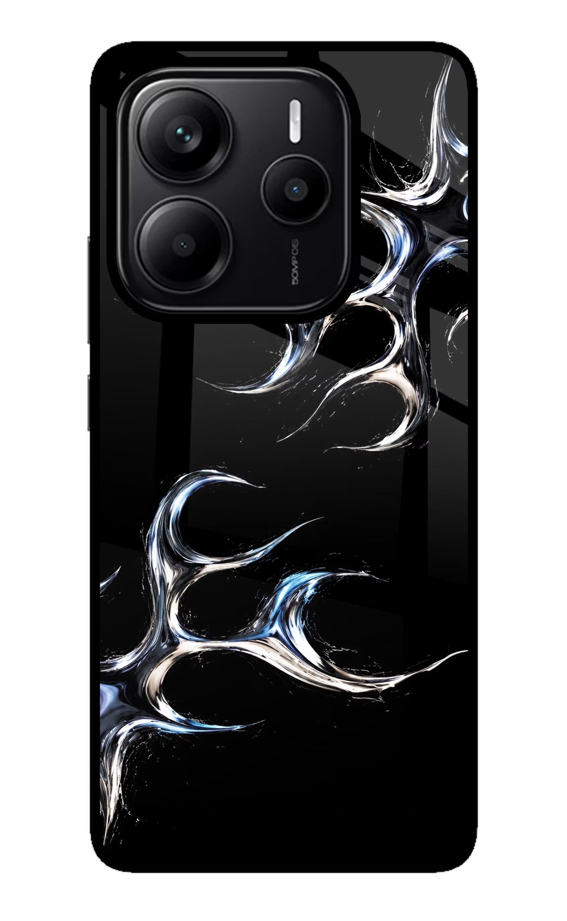 Chrome Tribal Redmi Note 14 5G Glass Case Back Cover by Casekaro