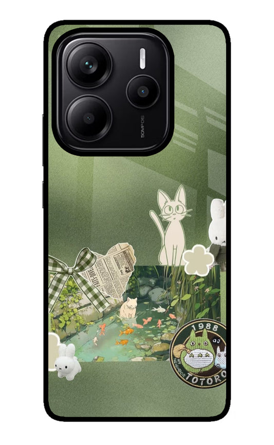 Aesthetic anime Redmi Note 14 5G Glass Case