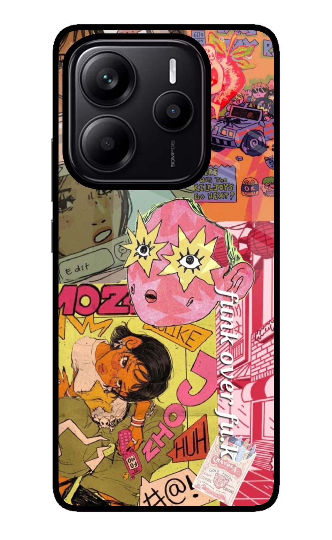 Funkover Redmi Note 14 5G Glass Case