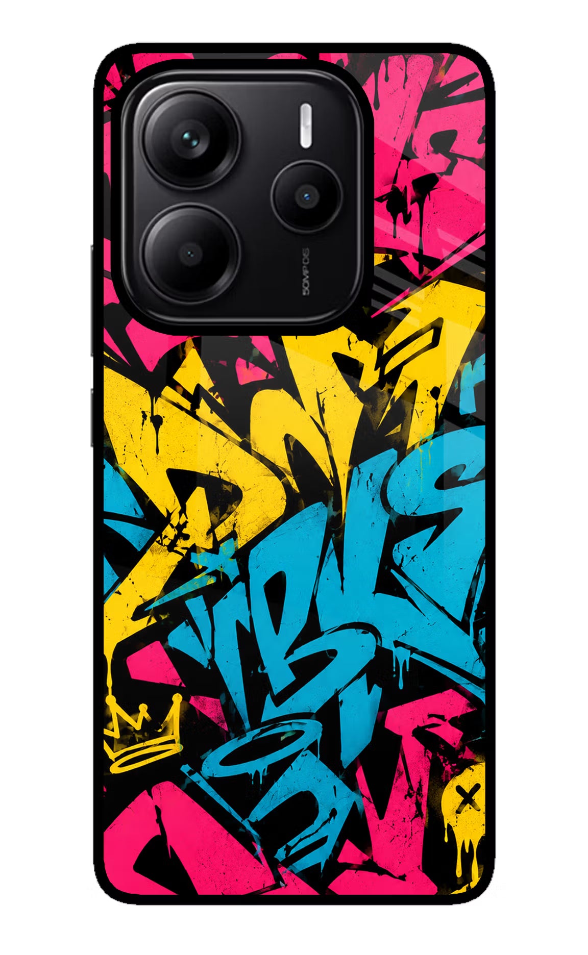 Graffiti Vibe Redmi Note 14 5G Glass Case