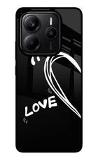 Love Line Redmi Note 14 5G Glass Case Back Cover by Casekaro