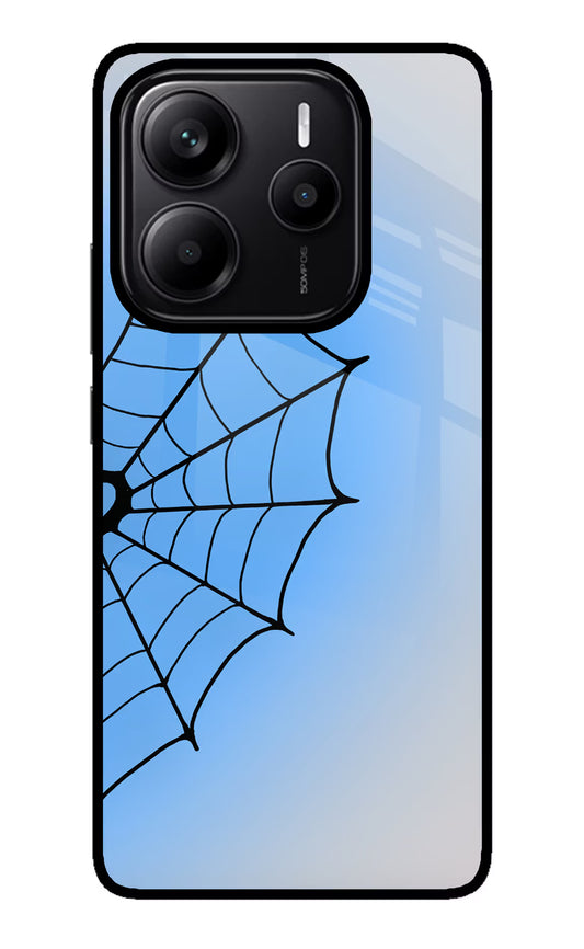 Blue Web Redmi Note 14 5G Glass Case