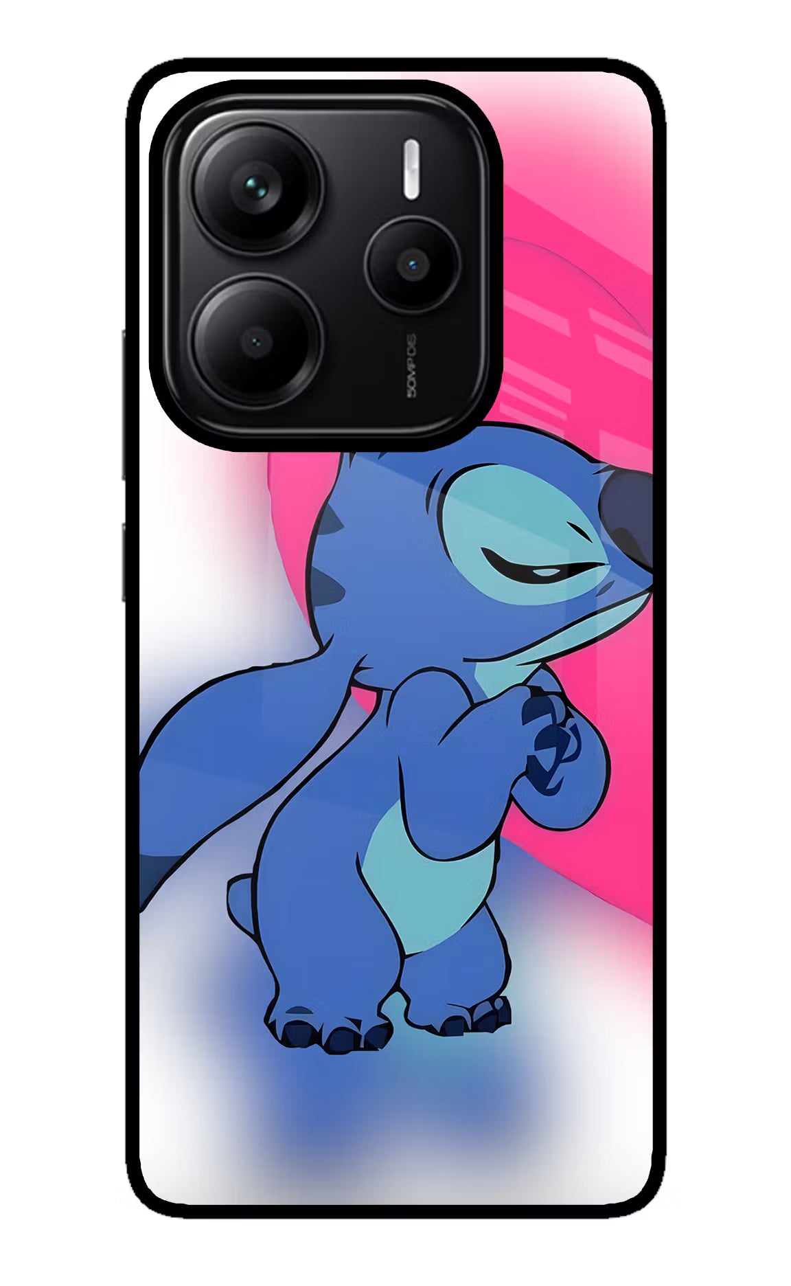 Stitch Hug Redmi Note 14 5G Glass Case