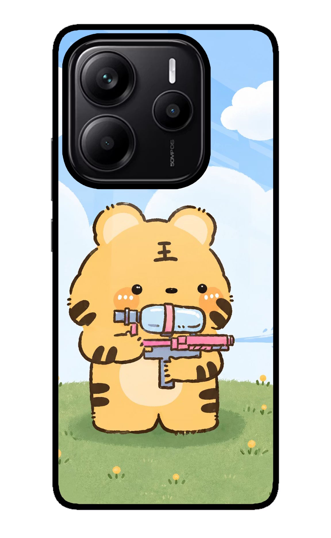 Tiger Treat Redmi Note 14 5G Glass Case