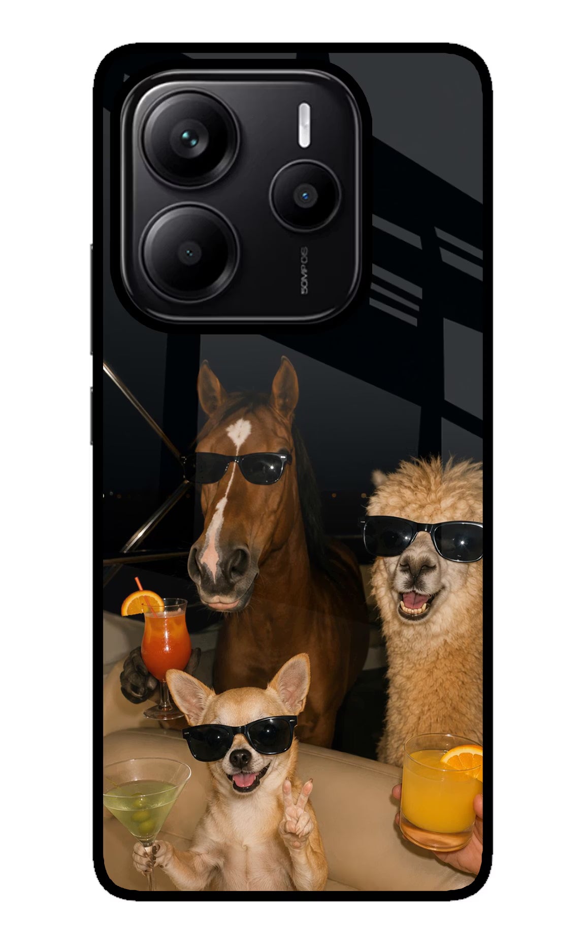 Party Squad Redmi Note 14 5G Glass Case
