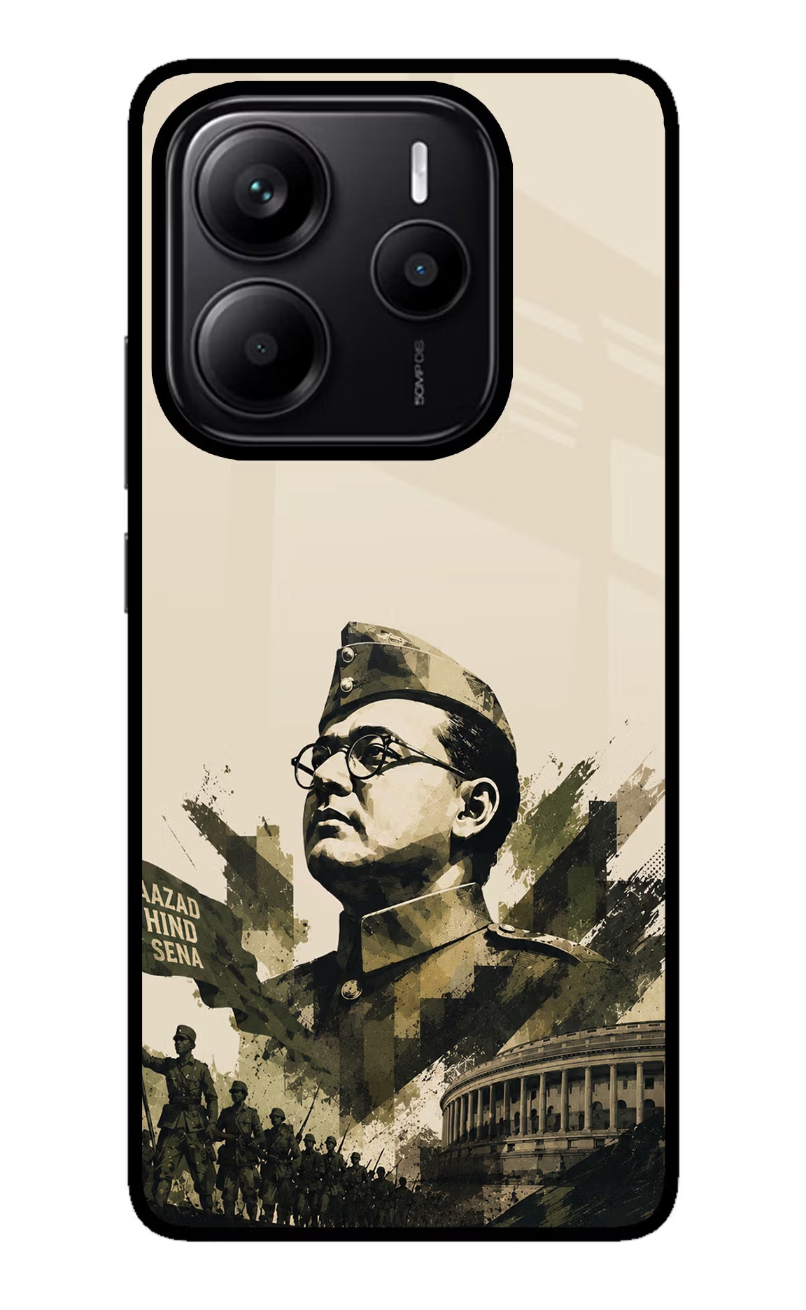 Netaji Rising Redmi Note 14 5G Glass Case