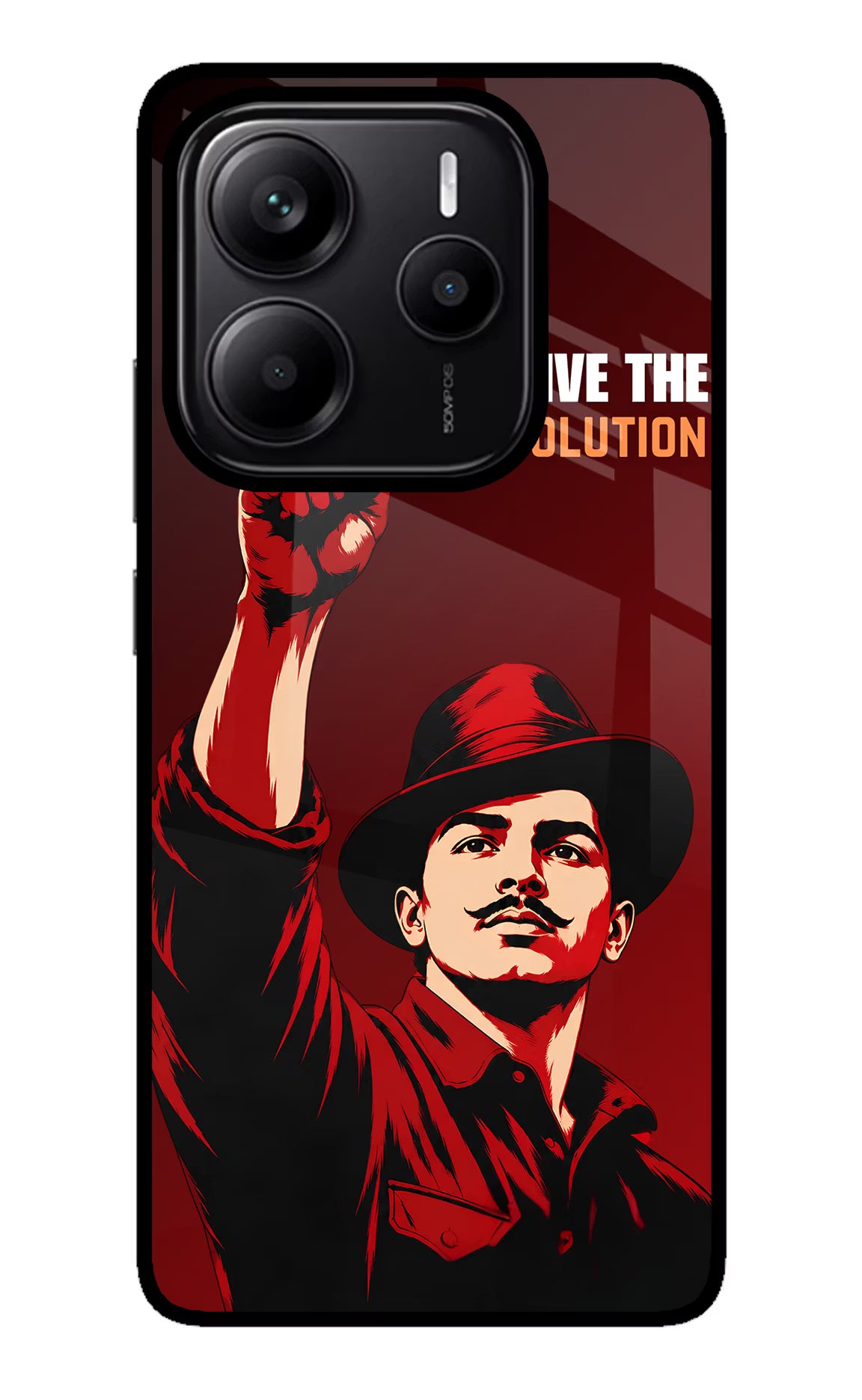 Bhagat Singh Revolution Redmi Note 14 5G Glass Case