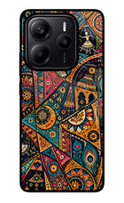 Folk Print Redmi Note 14 5G Glass Case