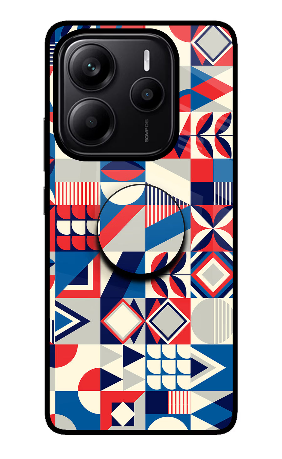 Colorful Pattern Redmi Note 14 5G Pop Case, Metal case