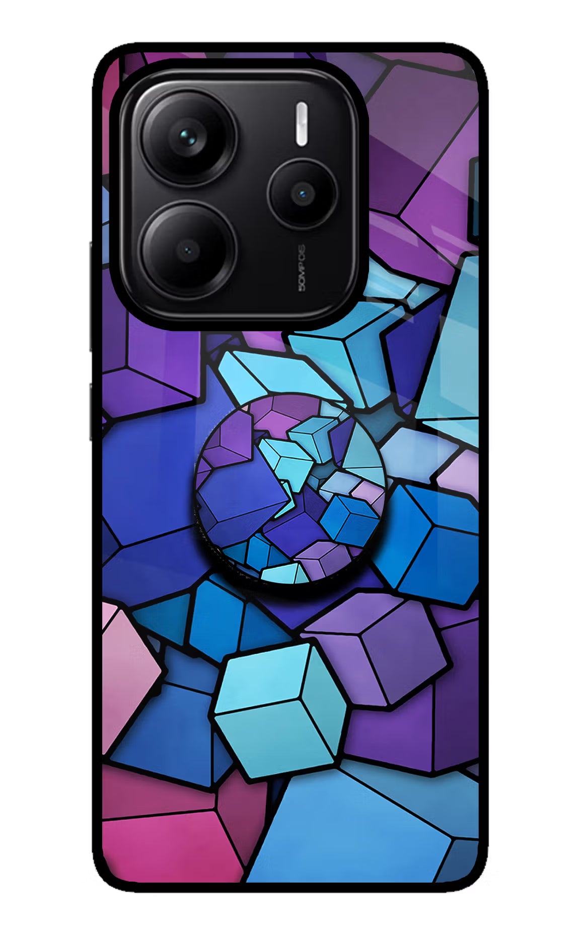 Cubic Abstract Redmi Note 14 5G Pop Case by Casekaro